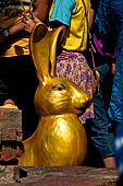 Ayutthaya, Thailand. Worshipping at Wat Yai Chai Mongkhon. 